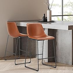 JHK 26 inch Counter Height Bar Stools Set of