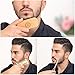 Beard Grooming & Trimming Kit (4-Pc. Set) Beech Wood Brush w/Boar Bristles, Pearwood Comb, Stainless-Steel Scissors, Shaper Template | Mustache, Facial Hair