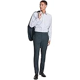 Brooks Brothers Mens Classic fit Dress Pants 42/32 Dark Green Solid Stretch