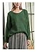 ARJOSA Women's Fall Sweaters Pullover Oversized Crew Neck Long Sleeve Knit Sweater Tunic Tops (Large, Green)