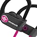 Pink Headphones, Wireless Earphones Bluetooth. SoundWhiz Turbo Pink Earbuds. Best Wireless Headphones for Women for Running, Sports, Gym, Exercise. Wireless Earbuds - Pink & Silver