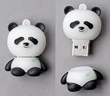 Leegoal Creative 8GB Panda Shape USB Memory Stick Flash Drive,Black and White