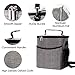 Insulated Lunch Bag Lunch Box for Men and Women, Thermal Bento Bag,Vtopmart Waterproof Reusable Large Capacity Cooler Bag for School, Work, Picnic,Travel, Gray