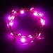 SUPERNIGHT (TM) 7ft/2m 20 LEDs Potted plants Copper LED Strings AA Battery Powered Ultra Thin String Lights Wire Portable Christmas Trees Lighting Decorative Pink LED Strings