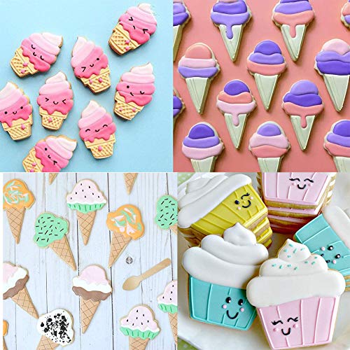 Ice Cream Cookie Cutter, 6 Pieces Small Sweet Cookie Cutters Set
