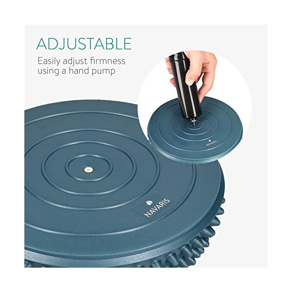 Navaris 2x Hedgehog Balance Pods - Set of 2 Spiky Fitness Domes for Sports, Foot Massage, Stability Training, Balancing…