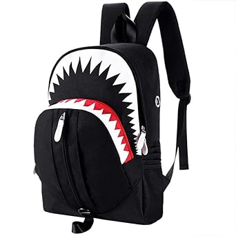 XRKZ Leuchtender Rucksack, USB-Funktionsrucksack, Schülertasche Mit Großer Kapazität 28 * 13 * 45CM Schwarz