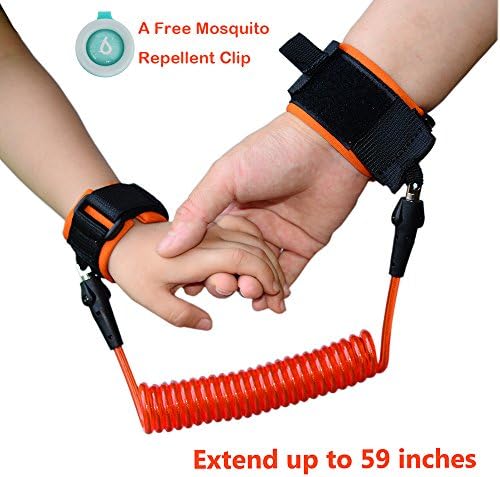 Anti Lost Child Leash with Double Velcro on Child's End - Comfortable to Wear and Sturdy - Safety Wrist Link, Child Harness - Perfect for the Active Toddlers and Kids - by Lethum (1.5 meters)