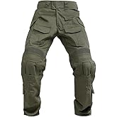 SINAIRSOFT G3 Tactical Pants with Knee Pads,Men's Airsoft Paintball Hunting Outdoor Pants,Combat Army BDU Trousers