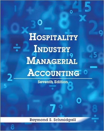 Hospitality Industry Managerial Accounting With Answer Sheet Ahlei 7th Edition Ahlei Hospitality Accounting Financial Management Schmidgall Raymond S American Hotel Lodging Association 9780133097290 Books