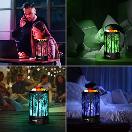 Hituiter Wax Melt Warmer For Scented Wax With USB Charging 7 Colors LED