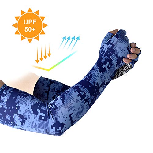 image for EXski UV Protection Cycling Sleeves - Cooling Sunblock Sunscreen Long 