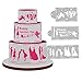 Awakingdemi Cake Decorating Stencil Mold, Wedding Cake Stenci, 4pcs Love Cake Stencil Cake Decoration Sugar Sieve Cake Mold Sten