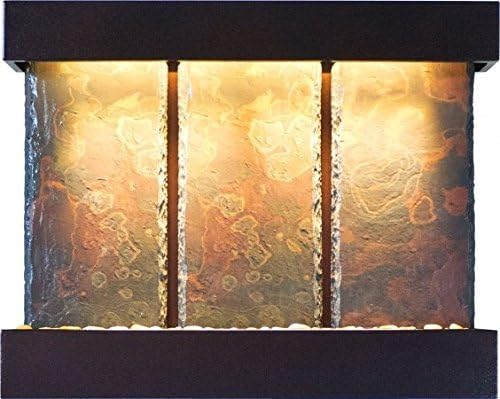 Water Wonders Slatetech Triptych Falls with Copper Vein Trim