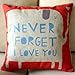 NYKKOLA Animal Style Cartoon Red Elephant Pass Love Letters Sofa Simple Home Design Case Decor Cushion Square Throw Pillow Covers, 18x18 inch,