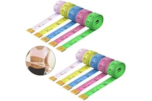 Dokpav 10 Pcs Measuring Soft Tape Set - Dual Sided Body Measurement Ruler for Sewing, Tailor Clothing, Chest Waist Circumfere