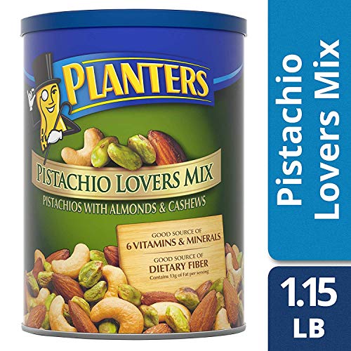 PLANTERS Pistachio Lover's Mix, 1.25 lb. Resealable Canister - Deluxe Pistachio Mix: Pistachios, Almonds & Cashews… - Image 3