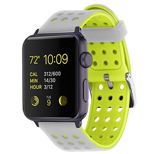 Lwsengme silicone sport replacement strap with adjustab…