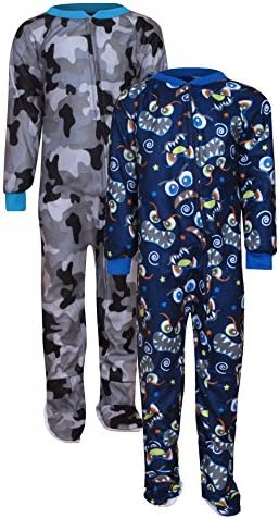 MAC HENRY 2-Pack Baby Boys Blanket Sleeper Set, Size 2T, Monster'