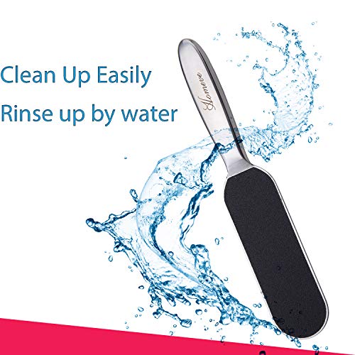 Professional Pedicure Foot File - Reusable Stainless Steel Cracked Skin Corns Callus Remover Feet Rasp