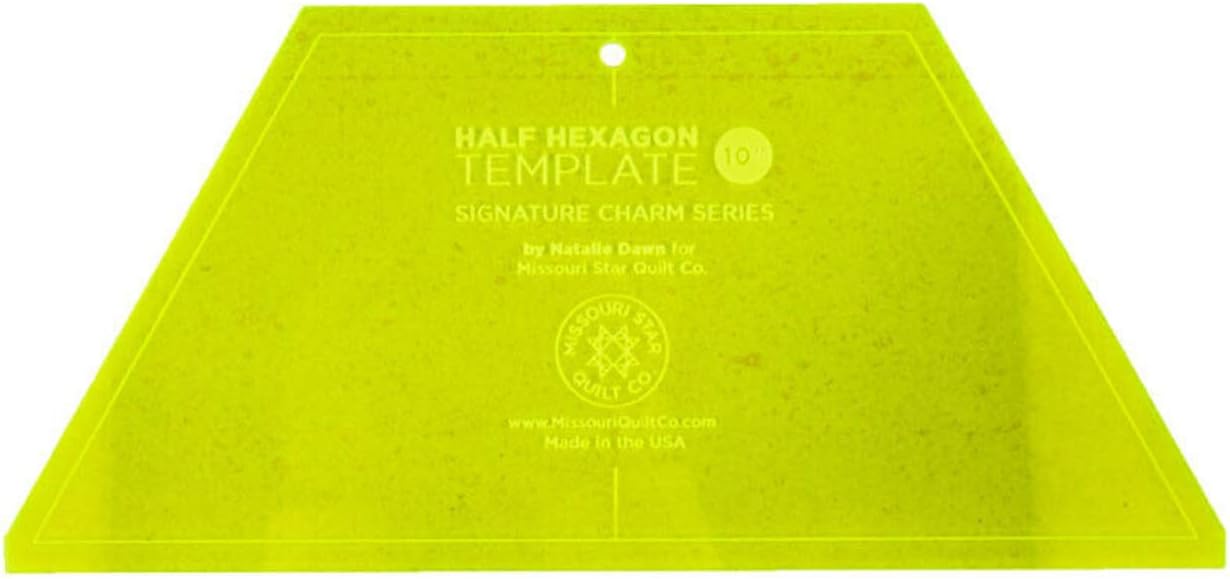 Large Half Hexagon for 10 Inch Squares by Missouri Star