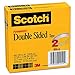Scotch Double Sided Tape, Office and School Supplies for Arts and Crafts, Alternative to Scrapbooking Glue, 0.50 in. x 1296 in., 2 Tape Refill Rolls