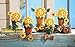 Collections Etc Collectible Sunflower Shelf Sitters - Set of 5 Yellow