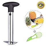Love66 1 11 ineapple Professional Pineapple Slicer 3-In-1Pineapple Spiral Cutter Stainless Steel Frosted De-Corer Peeler,Fast Peels