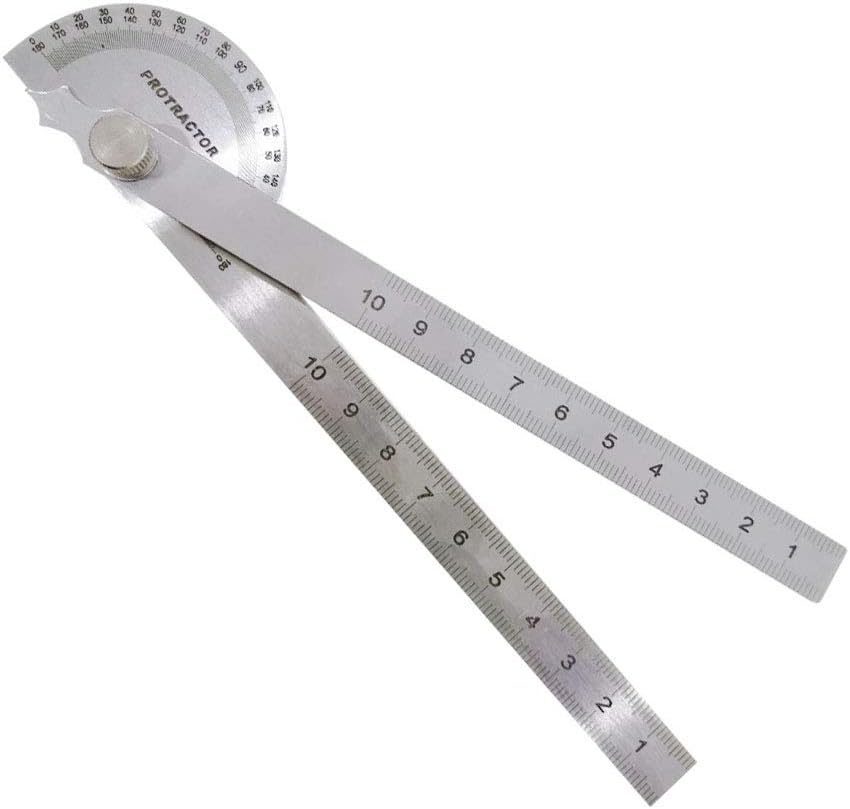 Degree Protractor, Protractor, Stainless Steel Protractor, Adjustable ...