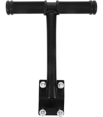 Black Iron Rear Seat Armrest For Bicycle - Safe Passenger Handrail For Kids, Fits Most Standard Bike Seats