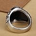 Classic Vintage Christian Cross Prayer Ring, Stainless Steel Retro Flower Pattern Beads Chain Oval Band