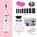 Makeup Brush Cleaner and Dryer Electric Spinner Machine Automatic Cleaning Tool Kit with Free Makeup Brush Cleaning Mat, Wash and Dry All Sizes Cosmetic Brushes in Seconds, White