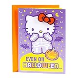 Hallmark Hello Kitty Halloween Card for Girl (with Wearable Hair Barrette)