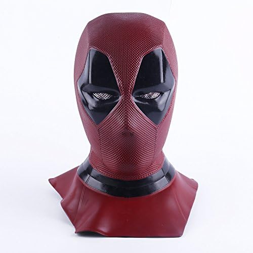 Movie Deluxe Adult Latex Deadpool 2 Mask Adult Cosplay Deadpool Full Face Helmet Handmade