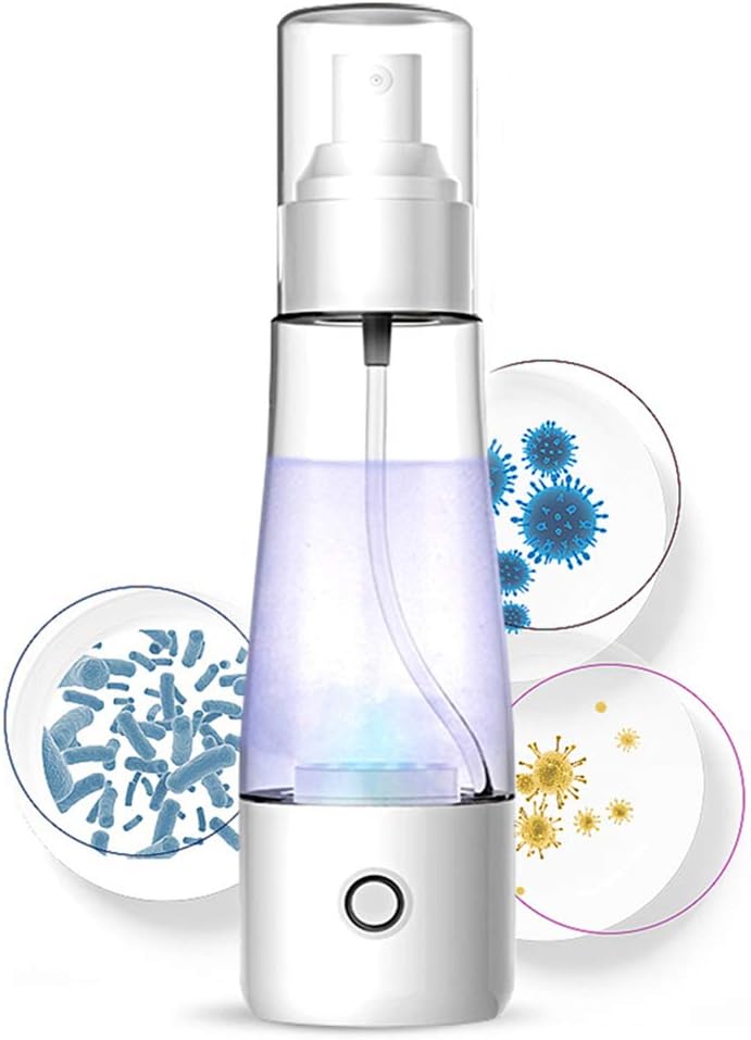 HEN'GMF Hypochlorous Acid Water Making Machine, Portable Detergent Maker Spray Bottle, Multipurpose Household Sodium Hypochlorite Generator Machine