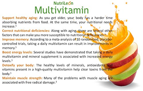 NutriLeon Multivitamin Daily with Spirulina, Ginseng & Pine Bark extract 90 Tablets 3 NutriLeon Multivitamin Daily with Spirulina, Ginseng & Pine Bark extract 90 Tablets - Image 3