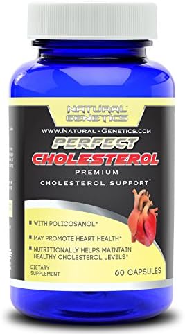Lower Cholesterol Supplements, PERFECT CHOLESTEROL. Advanced Support Formula, Promotes Natural Heart Health. Includes Garlic, Niacin, Sterol complex, Gugulipid, Cayenne and More! 30 Servings Capsules
