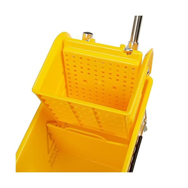Moping Reader Mind Reader Commercial Mop Bucket - with Down Press Wringer - 22 Quart ...