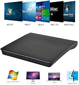 Vlio USB 3.0 External CD DVD Drive Portable Slim Player Writer Reader Mac/Win view 6