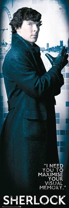 empireposter Sherlock - Solo BBC Fernsehserie Tür Poster Plakat Druck - Grösse 53x158 cm
