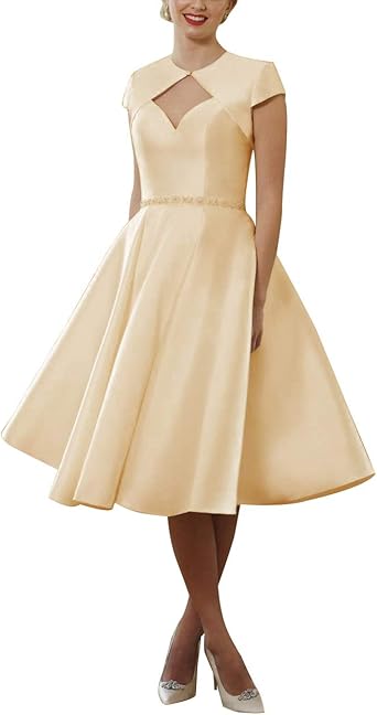 two piece short wedding dresses