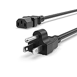 3 Prong AC Power Cord Cable Fit for