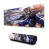 Overwatch,Large Gaming Mouse Pad,Computer Keyboard Pad Mat,Small Mouse Pad,Stitched Edges-(Ana Amari)