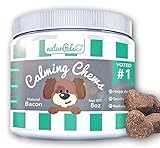 Calming Treats for Dogs [Best Anxiety & Stress Relief] Natural Ingredients + Organic HEMP (USA MADE) Separation & Composure Aid - Car rides, storms, barking, etc. Small & Large Dogs ~ 100 Soft Chews