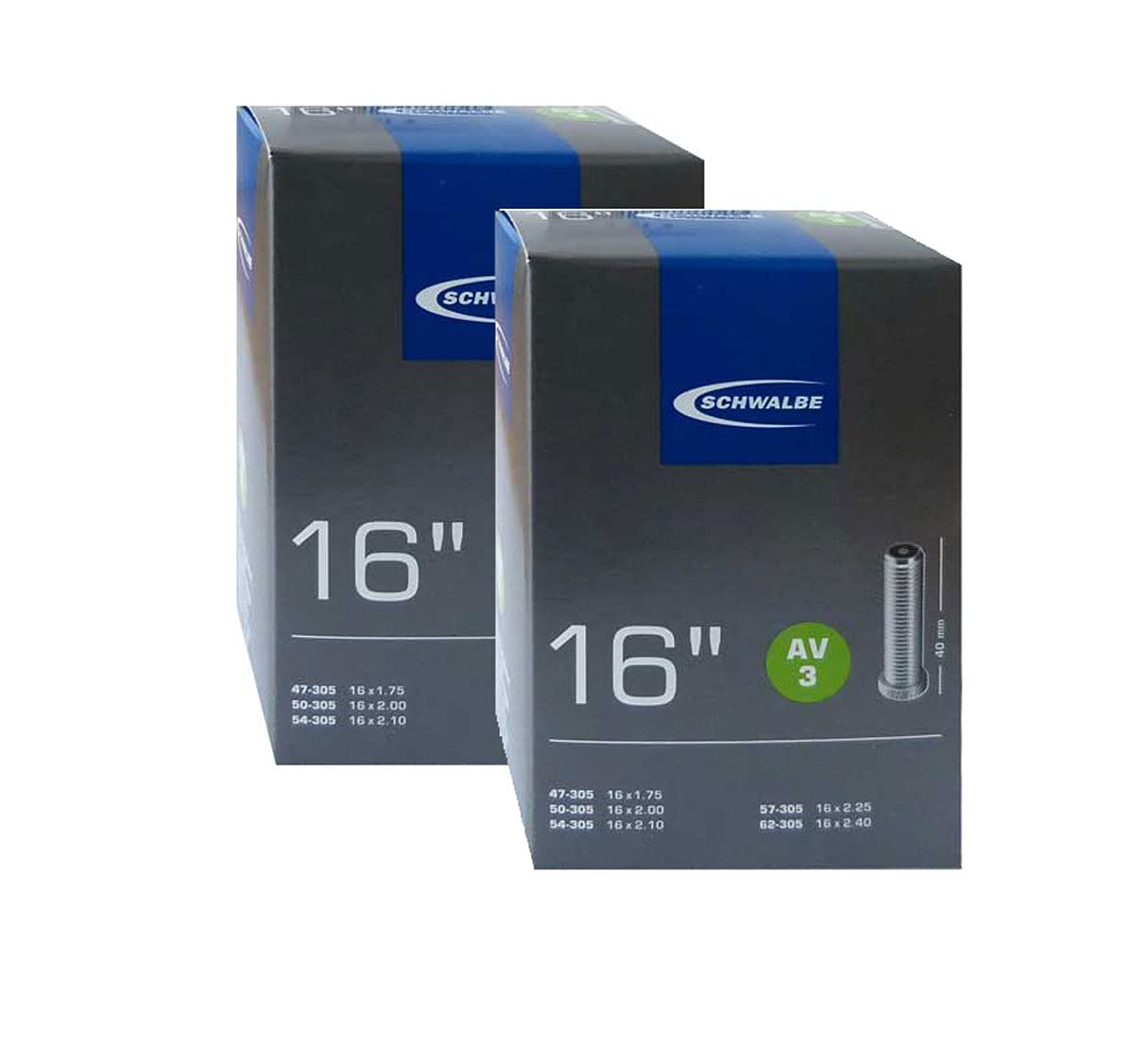2x Schlauch 47-62/305 AV3-40 648191_1, 16'', Black