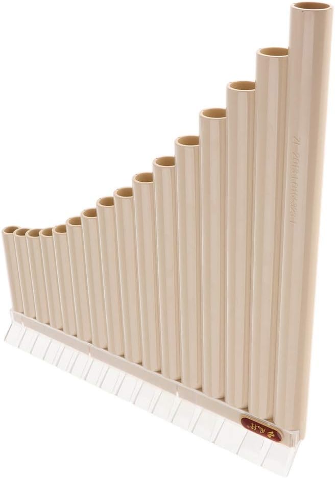 CHUJIAN Pan Flute 16 Pipes ABS Plastic Panpipes C Tone Flauta for Beginner Musical Gift