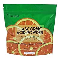 Duda Energy asc1f Bag of L-Ascorbic Acid Powder 99+% Food Grade USP36/BP2012 Naturally Fermented Pure White Crystals Form of Vitamin C, 1 lb.