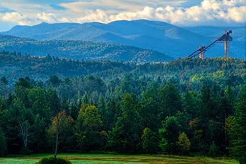 Lake Placid Olypic Ski Jump - Wildflowers, Adirondack Wildflowers, Adirondack Print, Fine Art Photography, Mountain Photograph, Art Print, Adirondack Photography