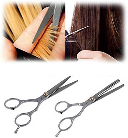 5.5" Professional Hair Cutting Scissors &amp; Thinning Shears Set Barber Hairdressin