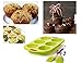 Maxi Nature Silicone Cupcake Pan with Baking Brush & Spatula - Non Stick, Durable, Easy to Clean Molds - Microwave, Dishwasher & Freezer Safe - Muffin Pan for Mini Pies, Tarts, Quiche